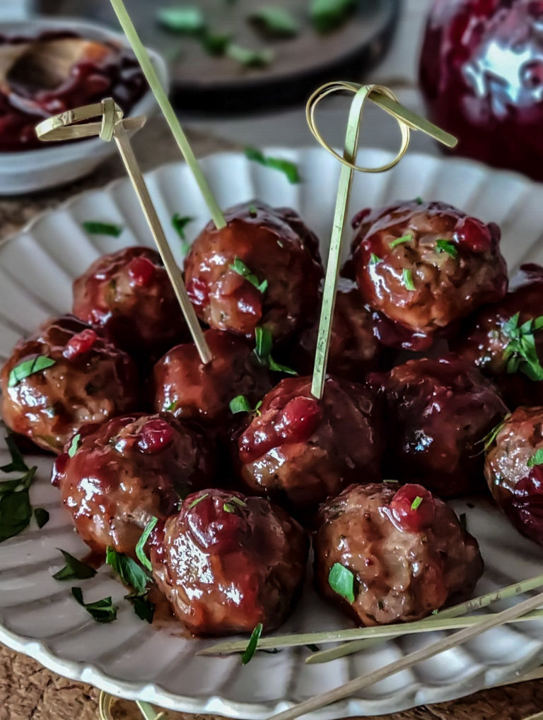 Glazed Swedish Meatballs Appetizer The Lemon Apron