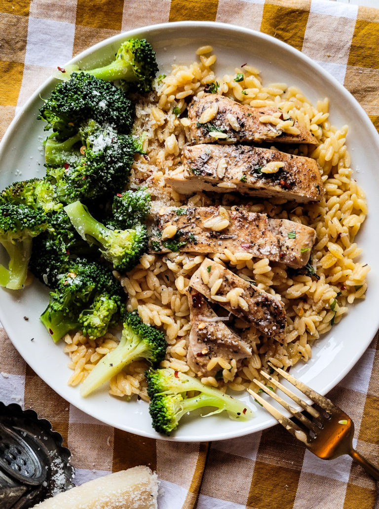 Skillet Garlic Butter Chicken and Orzo The Lemon Apron