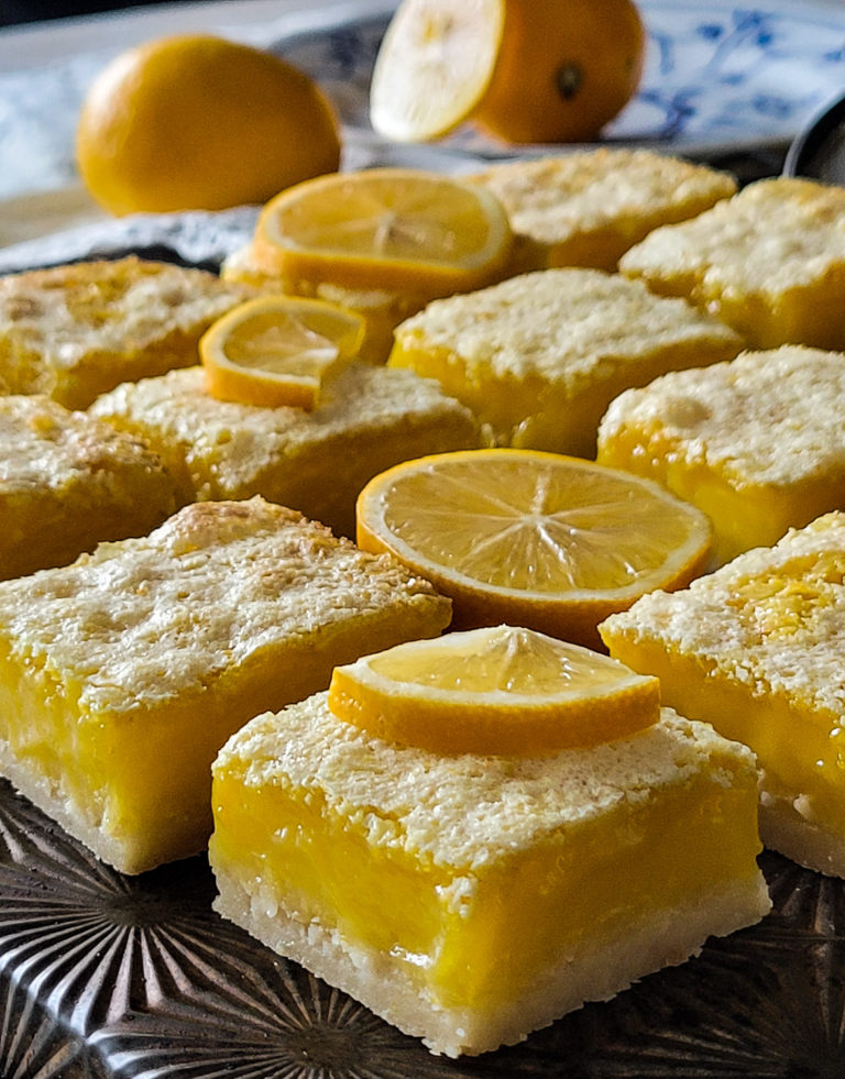 Meyer Lemon Squares on Cardamom Shortbread | The Lemon Apron