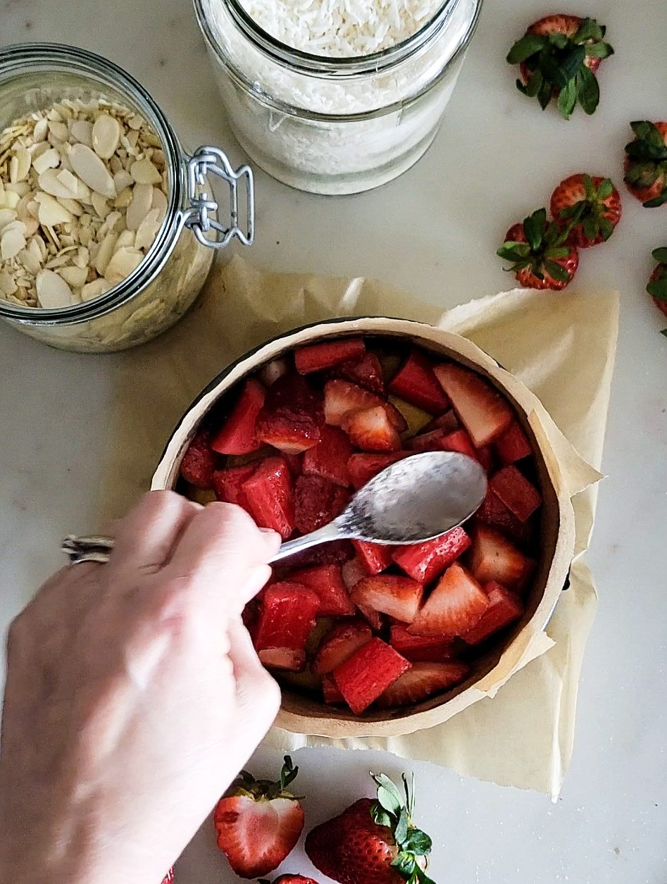 Strawberry Rhubarb Cardamom Louise Cake The Lemon Apron