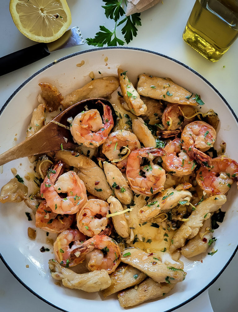 Shrimp and Chicken Scampi The Lemon Apron