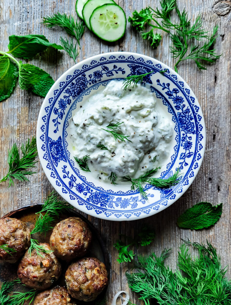 Feta Stuffed Greek Meatballs The Lemon Apron