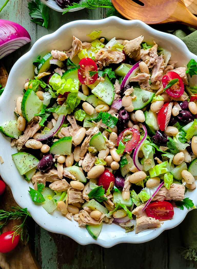 Mediterranean White Bean And Tuna Salad The Lemon Apron 7148